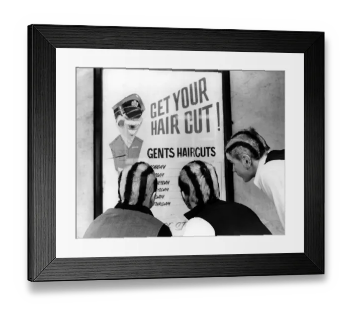 Framed Print : A picture from a series of humurous novelty images taken by Sunday People photographer