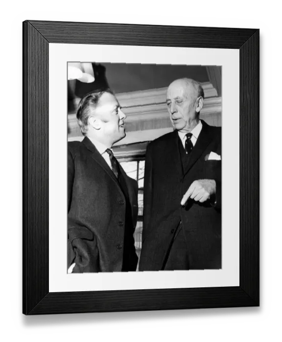 Framed Print : Richard Attenborough and Professor Henry Daysh chairman of the Newcastle Upon Tyne Framed Print : Richard Attenborough and Professor Henry Daysh chairman of the Newcastle Upon Tyne