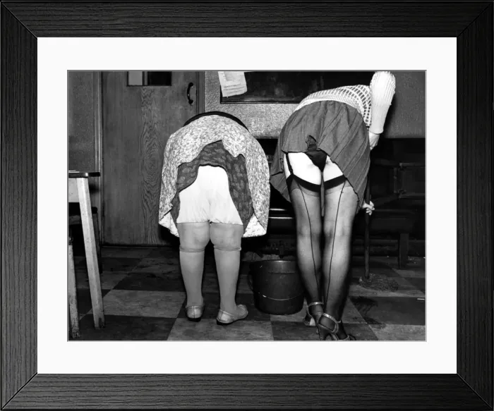 Framed Print : A picture from a series of humurous novelty images taken by Sunday People photographer