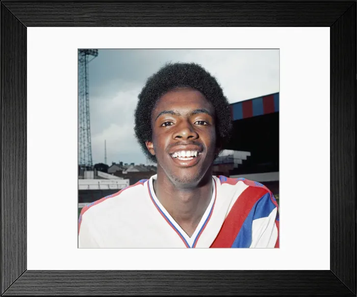 Framed Print : Crystal Palace footballer Vince Hilaire poses at Selhurst Park during a photocall ahead Framed Print : Crystal Palace footballer Vince Hilaire poses at Selhurst Park during a photocall ahead