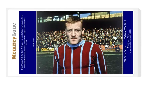 Crystal Palace footballer Colin Taylor poses for a portrait before a league match at