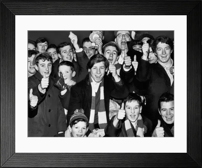 Framed Print : Birmingham Football supporters. 6th January 1965 Framed Print : Birmingham Football supporters. 6th January 1965