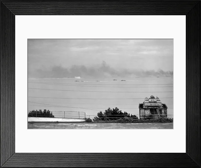 Framed Print : World War II Invasion of France Part of the British invasion fleet bound for