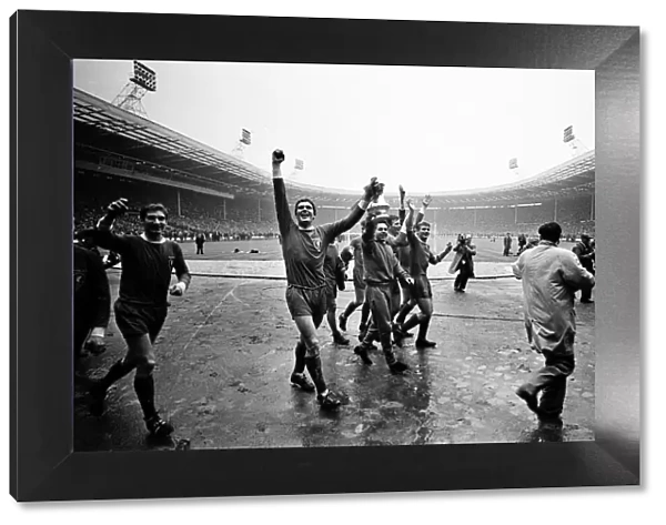 Liverpool 2-1 Leeds United 1965 FA Cup Final. Captain Ron Yeats