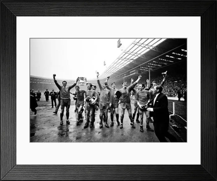 Framed Print : Liverpool 2-1 Leeds United 1965 FA Cup Final at Wembley Stadium, London