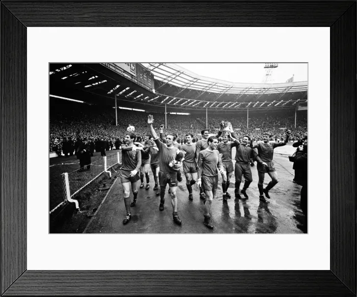 Framed Print : Liverpool 2-1 Leeds United 1965 FA Cup Final at Wembley Stadium, London