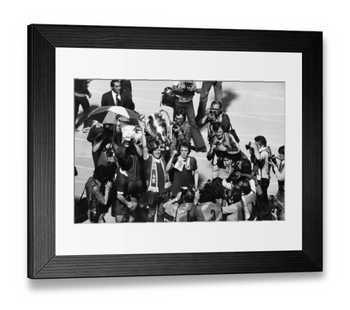 Framed Print : European Cup Final at the Stadio Olimpico in Rome, Italy