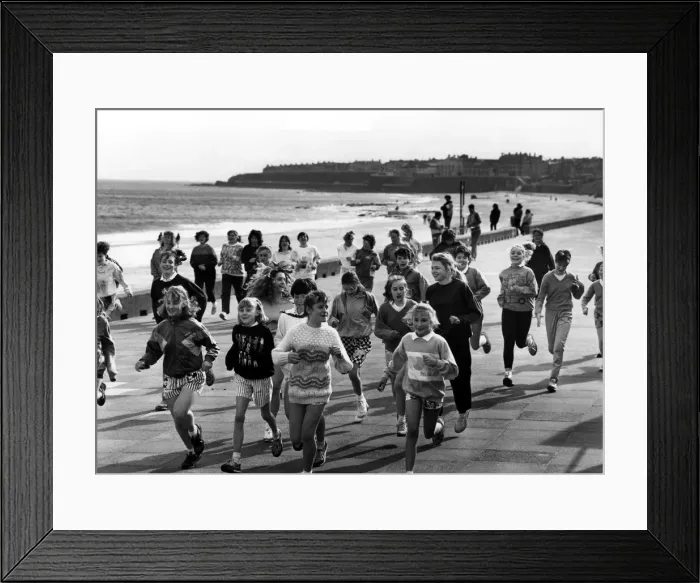 Framed Print : Dozens of girls and women staged a joint celebration on 9th March 1989 when they stepped Framed Print : Dozens of girls and women staged a joint celebration on 9th March 1989 when they stepped