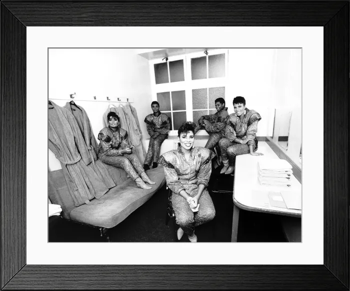 Framed Print : Five Star pop group in concert at the Colstone Hall Bristol dbase Five Framed Print : Five Star pop group in concert at the Colstone Hall Bristol dbase Five