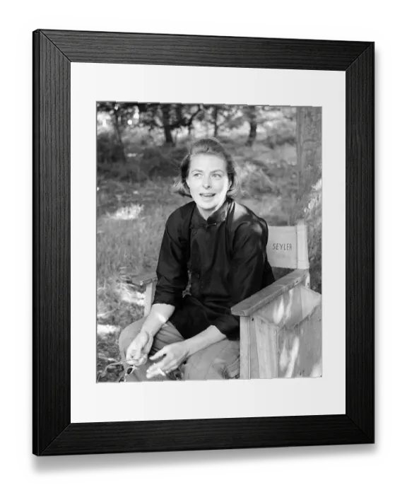 Framed Print : Ingrid Bergman May 1958 filming The Inn of Sixth Happiness'Mirrorpix