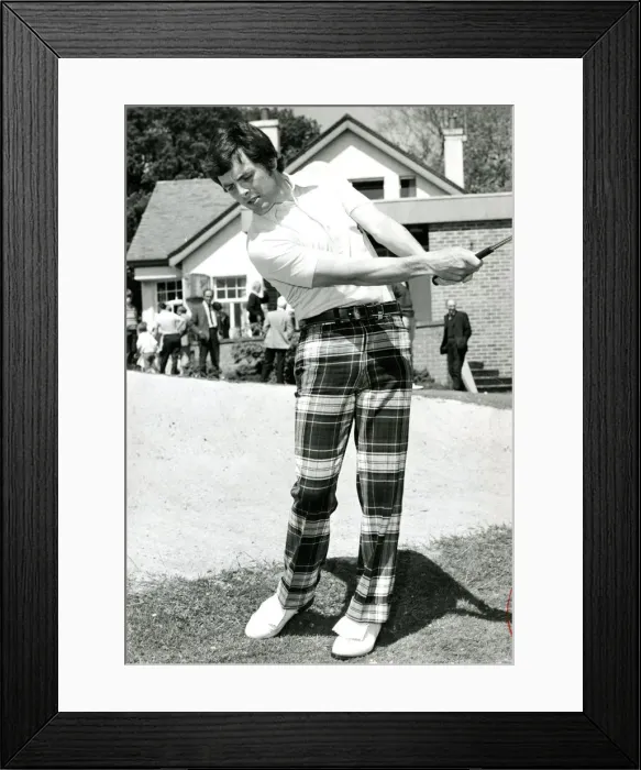 Framed Print : BERNARD GALLACHER golf 1974 golf tips feature tartan trousers Bernard Gallacher Framed Print : BERNARD GALLACHER golf 1974 golf tips feature tartan trousers Bernard Gallacher