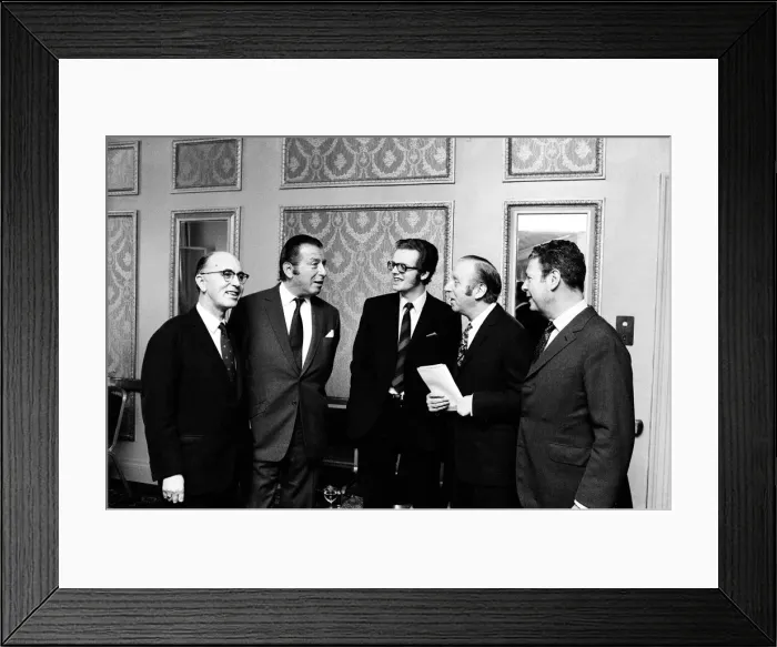 Framed Print : Billy Marsh, Bernard Delfont, Michael Grade, Leslie Grade Framed Print : Billy Marsh, Bernard Delfont, Michael Grade, Leslie Grade