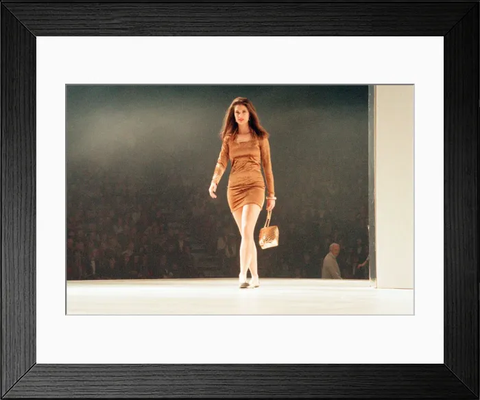 Framed Print : Clothes Show Live, a model on the catwalk, Birmingham NEC, 6th December 1990 Framed Print : Clothes Show Live, a model on the catwalk, Birmingham NEC, 6th December 1990