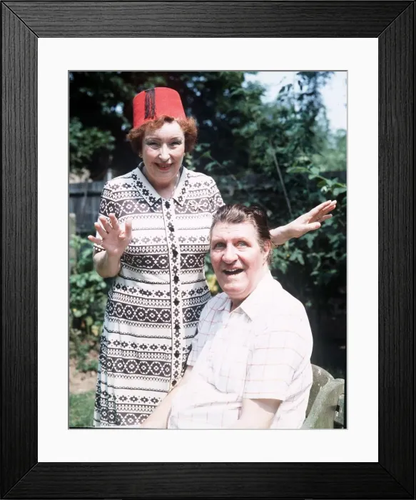 Framed Print : Tommy Cooper comedian with wife Gwen DBase MSI Framed Print : Tommy Cooper comedian with wife Gwen DBase MSI