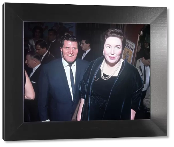 Comedian Tommy Cooper with his wife Gwen at a Royal Variety Performance dbase MSI