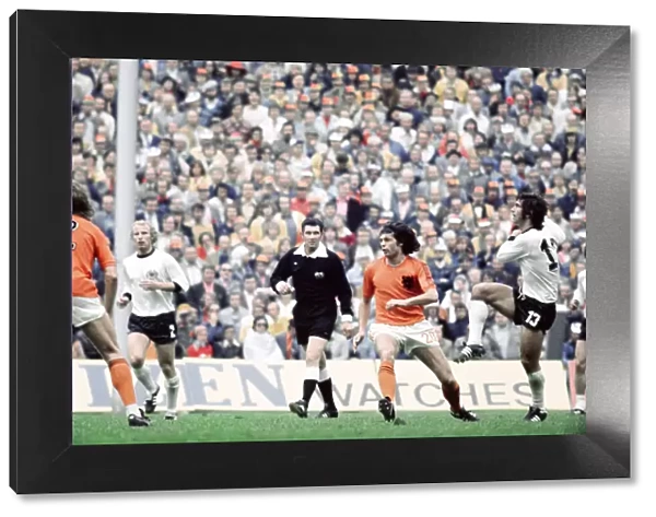 1974 World Cup Final at the Olympic Stadium, Munich. West Germany 2 v Holland 1