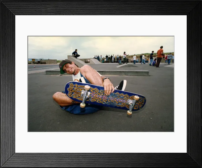 Framed Print : Action from South Shields skateboard park where American pro Framed Print : Action from South Shields skateboard park where American pro