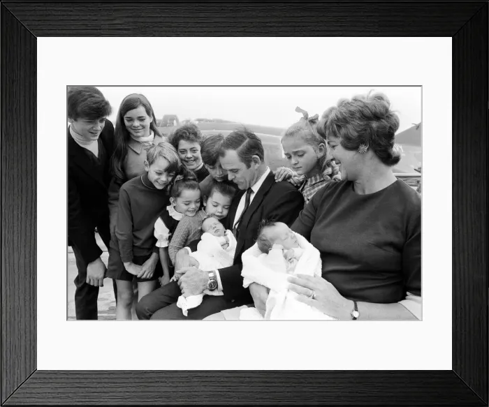 Framed Print : Lieutenant Commander Peter Marshall of HMS Ark Royal and his wife Carolyn Framed Print : Lieutenant Commander Peter Marshall of HMS Ark Royal and his wife Carolyn