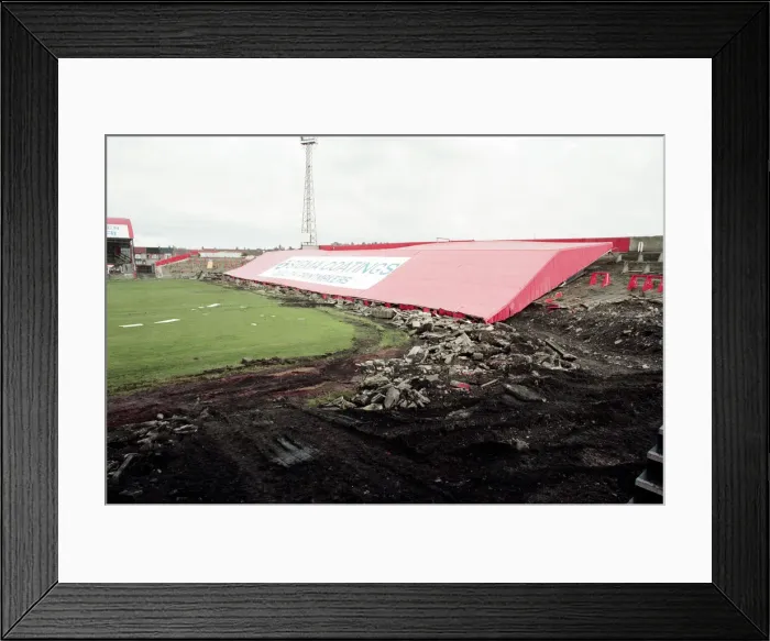 Framed Print : Ayresome Park, the home of Middlesbrough F. C is demolished following the clubs move to Framed Print : Ayresome Park, the home of Middlesbrough F. C is demolished following the clubs move to