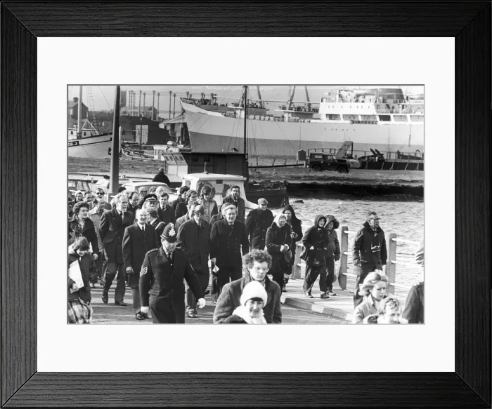 Framed Print : Prince Philip seen here in Hartlepool to visit HMS Warrior Framed Print : Prince Philip seen here in Hartlepool to visit HMS Warrior