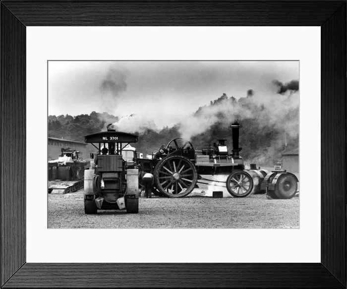 Framed Print : A whiff of the atmosphere at Corbridge on 11th June 1988 at the annual Steam Traction