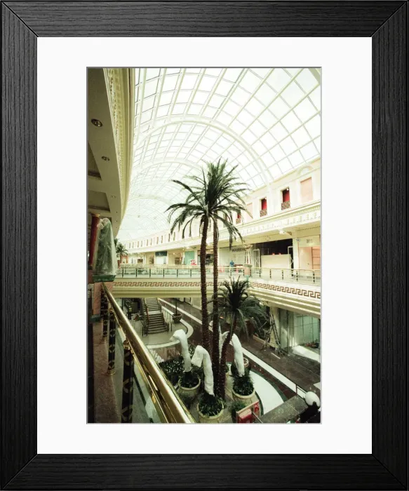 Framed Print : Trafford Centre, Manchester, final preparations, 8 days prior to official opening