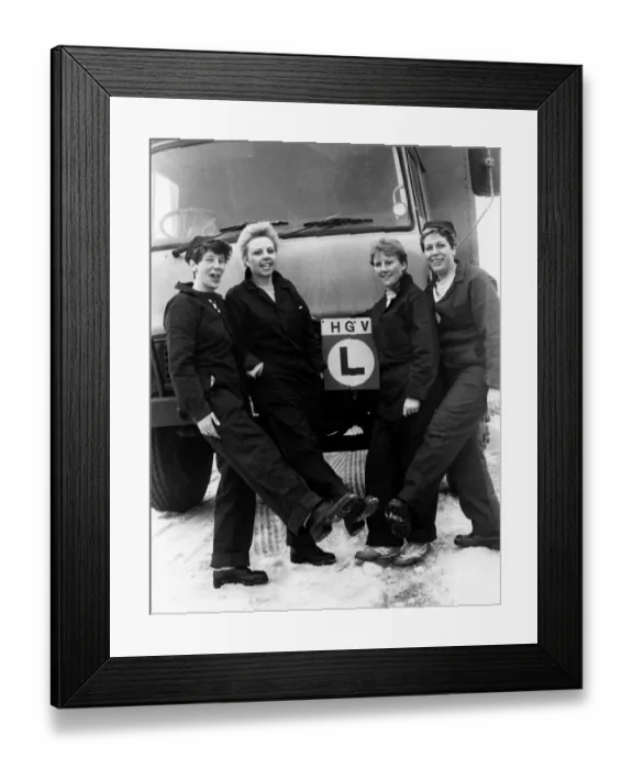 Framed Print : Geordie girls Sheila, Angela, Janet and Brenda are stepping into the world of heavy Framed Print : Geordie girls Sheila, Angela, Janet and Brenda are stepping into the world of heavy