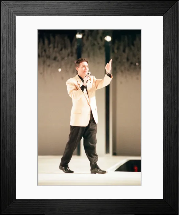 Framed Print : Clothes Show Live, NEC, Birmingham, 6th December 1990. Jeff Banks