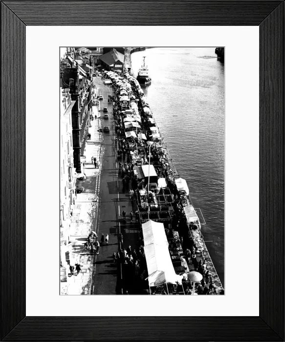 Framed Print : Scenes on the edge of the River Tyne. at Newcastle Quayside Framed Print : Scenes on the edge of the River Tyne. at Newcastle Quayside