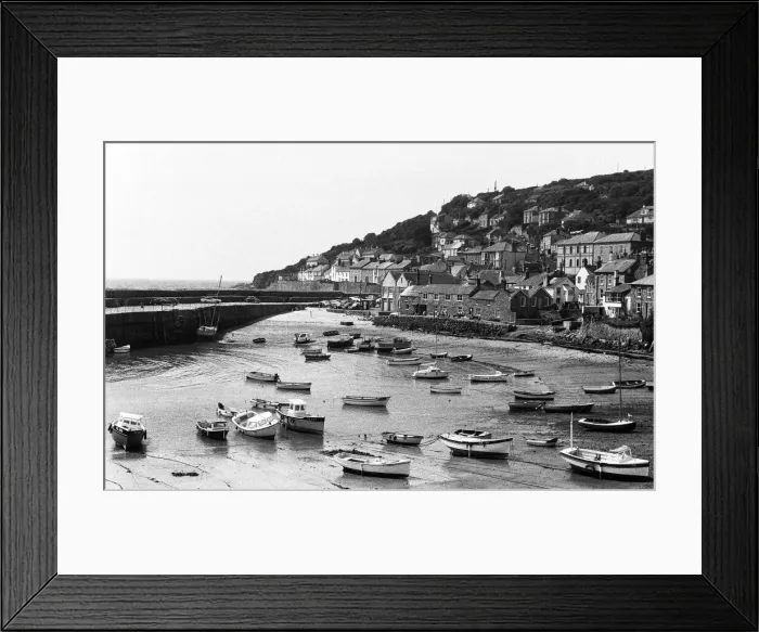 Framed Print : Mousehole Harbour. Mousehole is a village and fishing port in Cornwall, England
