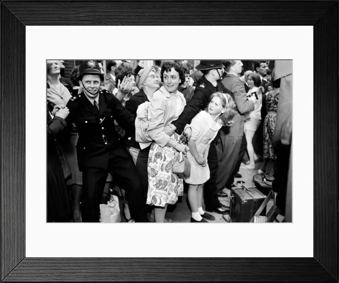 Framed Print : Second day of the private visit to London of American President John F