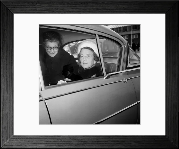 Framed Print : Mrs Rose Kennedy, mother of the late American President John F Kennedy arrives at London