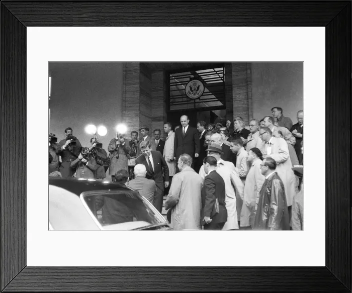 Framed Print : The visit of American President John F Kennedy to Vienna Framed Print : The visit of American President John F Kennedy to Vienna