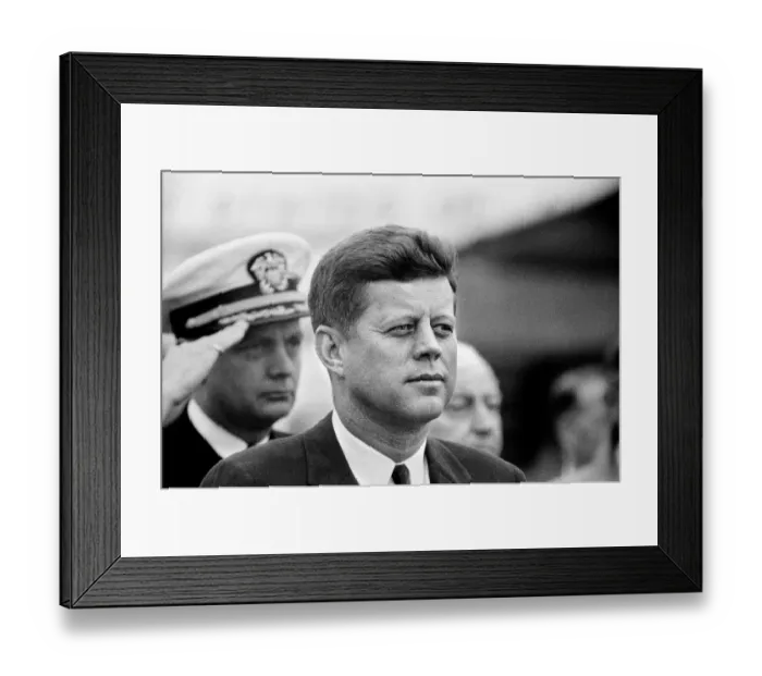 Framed Print : The visit of American President John F Kennedy to Vienna