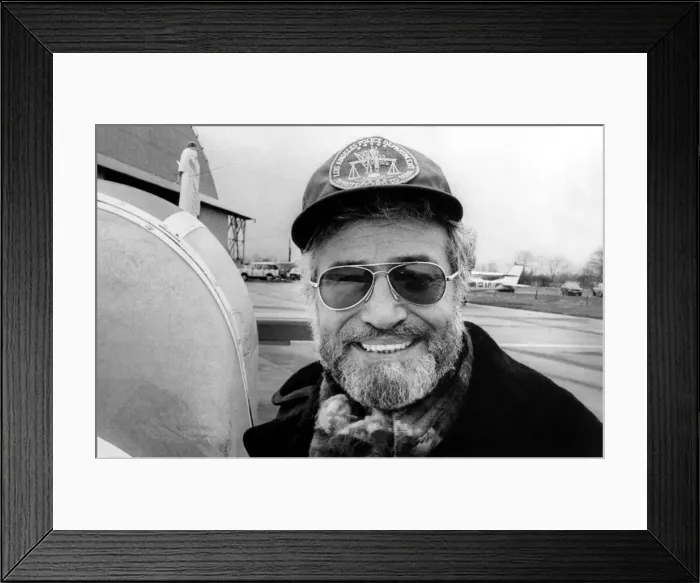 Framed Print : Former Goon Michael Bentine is pictured at Sunderland Flying Club Framed Print : Former Goon Michael Bentine is pictured at Sunderland Flying Club