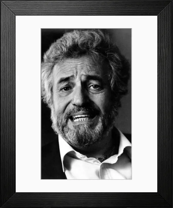 Framed Print : Former Goon Michael Bentine is interviewed for The Journal