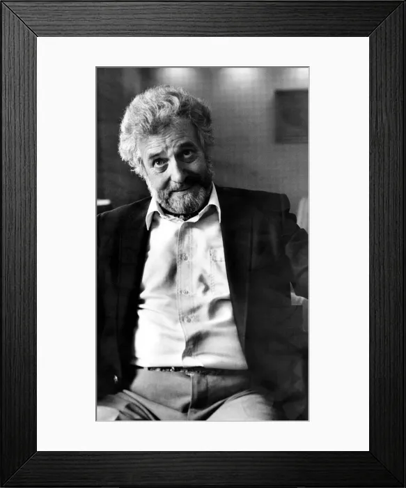 Framed Print : Former Goon Michael Bentine is interviewed for The Journal
