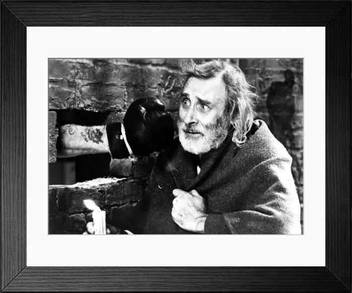 Framed Print : Former Goon Spike Milligan is pictured on the set of the film Framed Print : Former Goon Spike Milligan is pictured on the set of the film