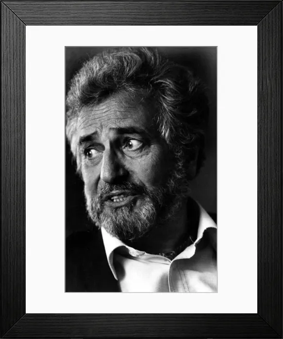 Framed Print : Former Goon Michael Bentine is interviewed for The Journal