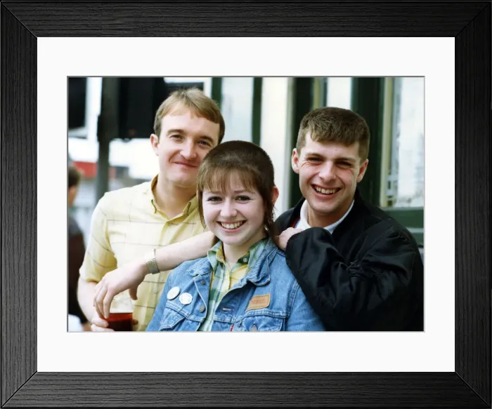 Framed Print : Skinheads on the streets of Newcastle on 25th May 1991 Framed Print : Skinheads on the streets of Newcastle on 25th May 1991