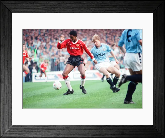 Framed Print : Manchester City 5-1 Manchester United, League match at Maine Road Framed Print : Manchester City 5-1 Manchester United, League match at Maine Road