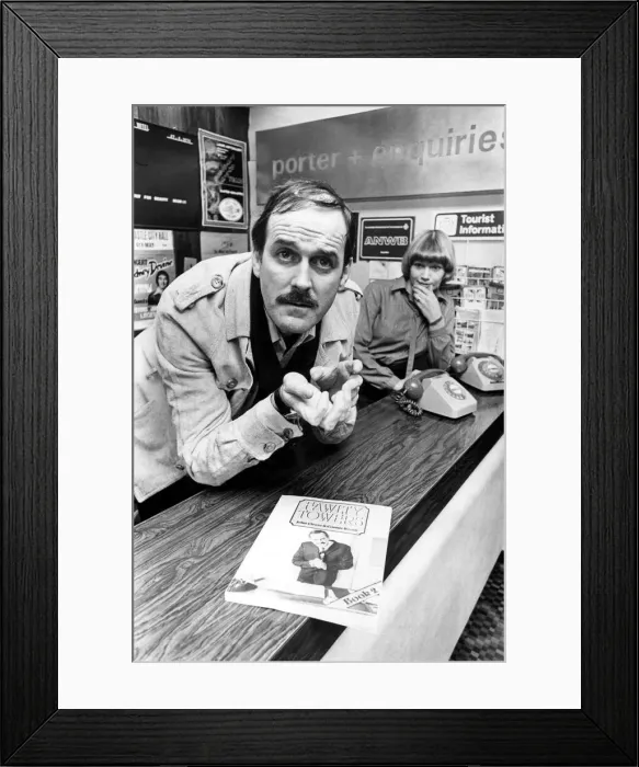 Framed Print : Basil Fawlty, in the shape of John Cleese, was in Newcastle to promote the latest book of Framed Print : Basil Fawlty, in the shape of John Cleese, was in Newcastle to promote the latest book of