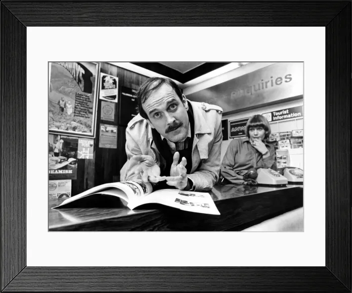 Framed Print : Basil Fawlty, in the shape of John Cleese, was in Newcastle to promote the latest book of Framed Print : Basil Fawlty, in the shape of John Cleese, was in Newcastle to promote the latest book of