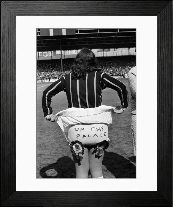 Framed Print : Crystal Palace are promoted to the First Division for the first time in their history