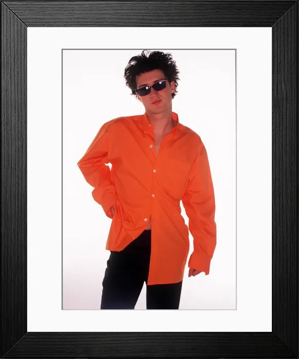 Framed Print : Fashion - Model Kate Moss brother Nick wearing black jeans Framed Print : Fashion - Model Kate Moss brother Nick wearing black jeans