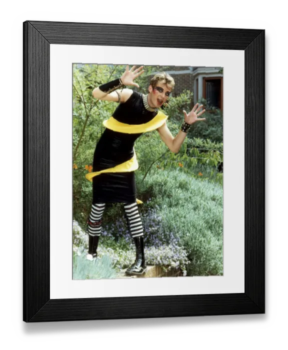 Framed Print : TV presenter and comedian Julian Clary. 11th September 1990 Framed Print : TV presenter and comedian Julian Clary. 11th September 1990