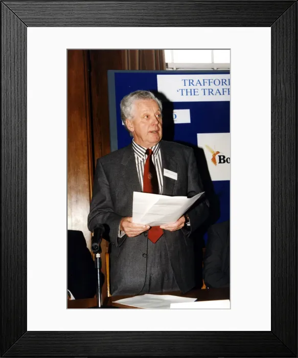 Framed Print : Signing of Construction Charter, for Trafford Centre, at Trafford Town Hall, Manchester