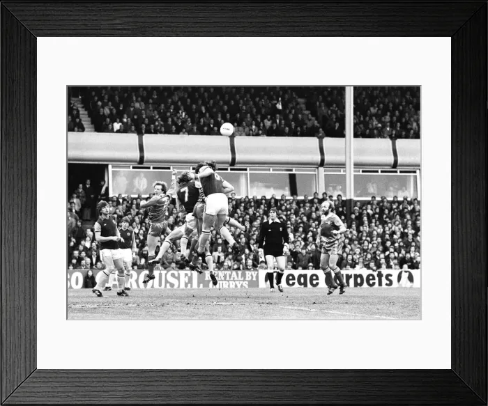 Framed Print : Aston Villa 3-0 Birmingham City, League match at Villa Park, Saturday 13th December 1980 Framed Print : Aston Villa 3-0 Birmingham City, League match at Villa Park, Saturday 13th December 1980