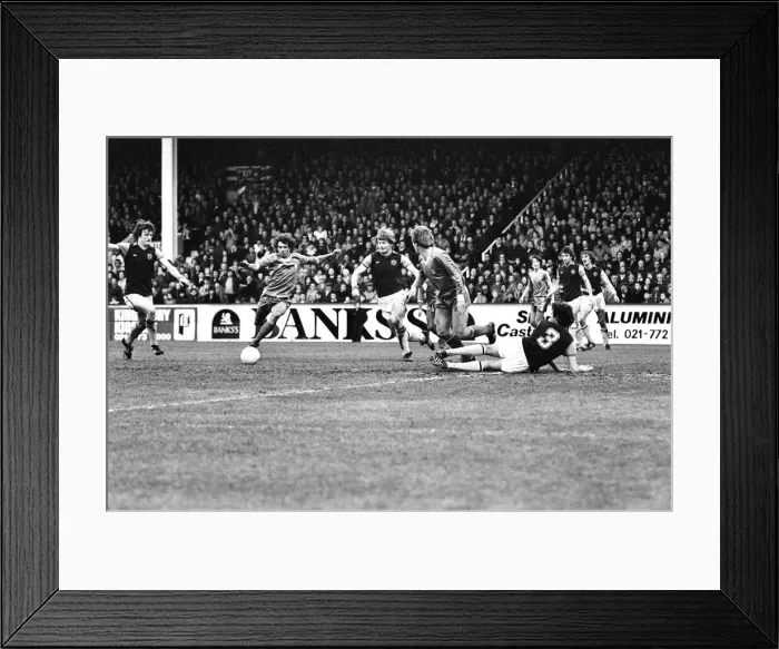 Framed Print : Aston Villa 3-0 Birmingham City, League match at Villa Park, Saturday 13th December 1980 Framed Print : Aston Villa 3-0 Birmingham City, League match at Villa Park, Saturday 13th December 1980