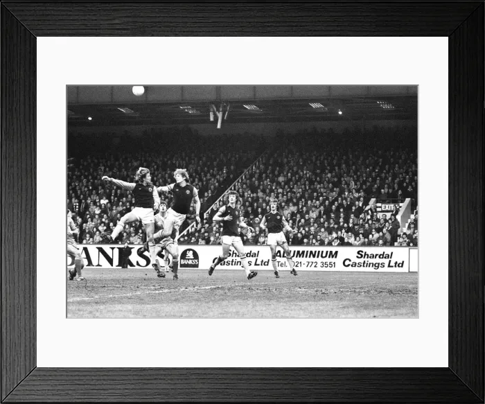 Framed Print : Aston Villa 3-0 Birmingham City, League match at Villa Park, Saturday 13th December 1980 Framed Print : Aston Villa 3-0 Birmingham City, League match at Villa Park, Saturday 13th December 1980